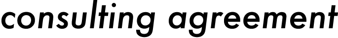 consulting agreement